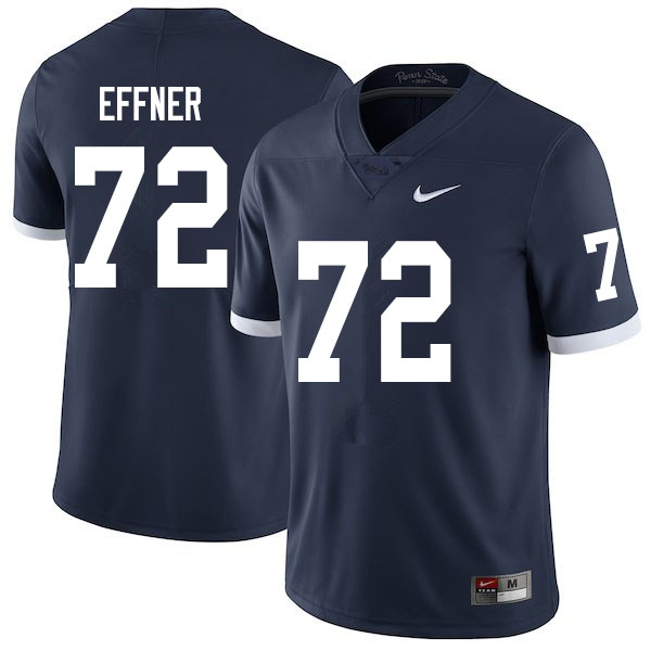 Men #72 Bryce Effner Penn State Nittany Lions College Throwback Football Jerseys Sale-Navy - Click Image to Close